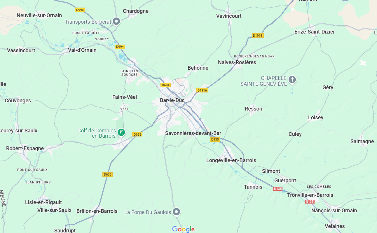 Plan de Bar-le-Duc.